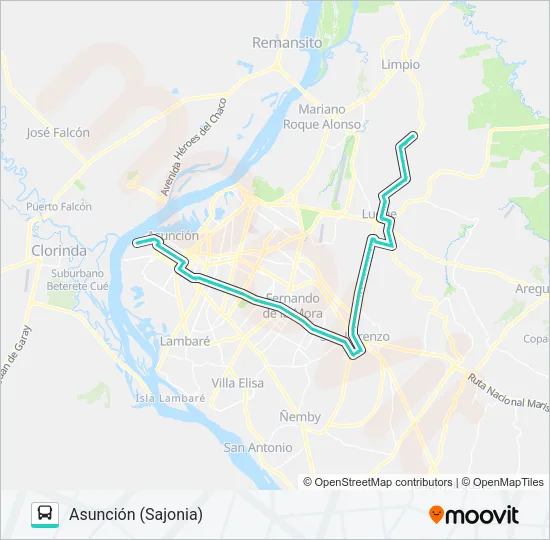 220 Bus Line Map