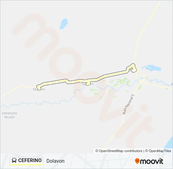 CEFERINO Bus Line Map