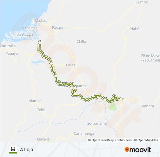 Mapa de INTERPROV. 1 LOJA de autobús