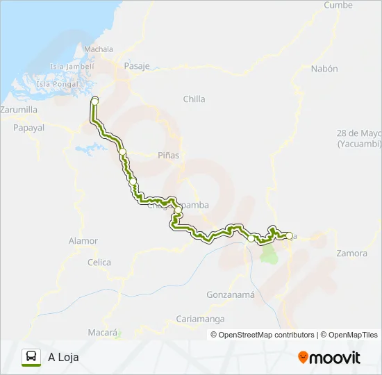 INTERPROV. 1 LOJA Bus Line Map