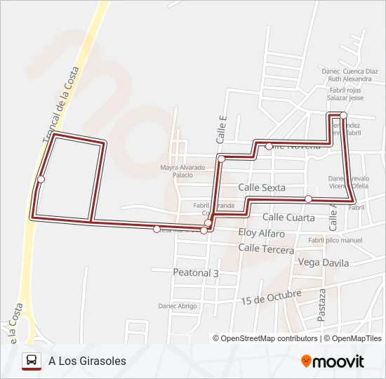 RUTA 3 LOS GIRASOLES Bus Line Map