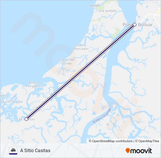 FLUVIAL 5 ferry Line Map