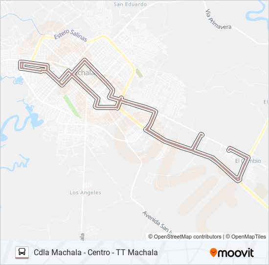 RUTA 18 MACHALA bus Line Map