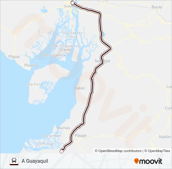 INTERPROV. 1 GUAYAQUIL Bus Line Map