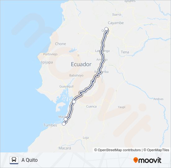 INTERPROV. 2 QUITO bus Line Map