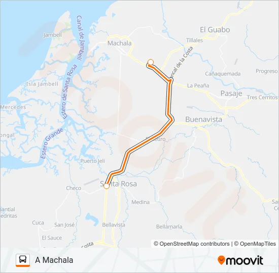 INTERC. 3 OROEXPRESS Bus Line Map