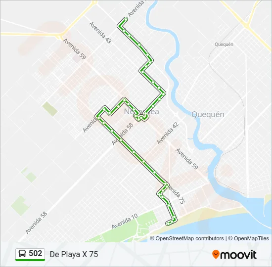 502 Bus Line Map