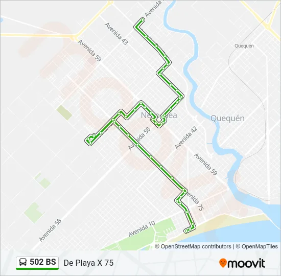 502 BS Bus Line Map