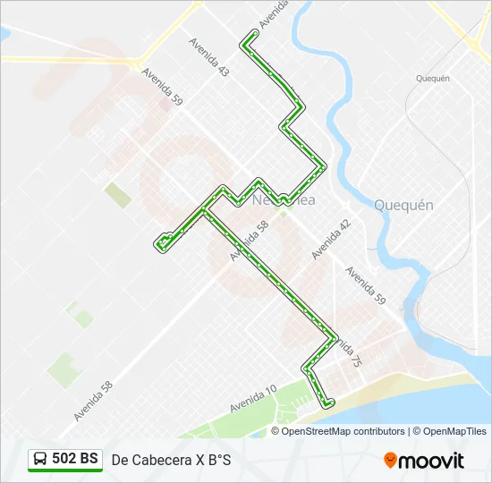 502 BS Bus Line Map