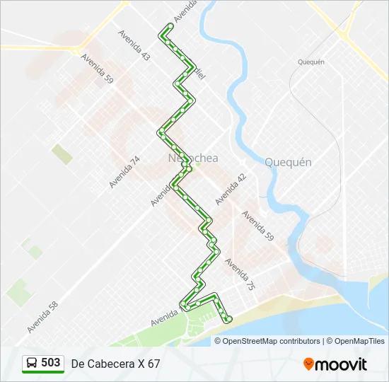 503 Bus Line Map
