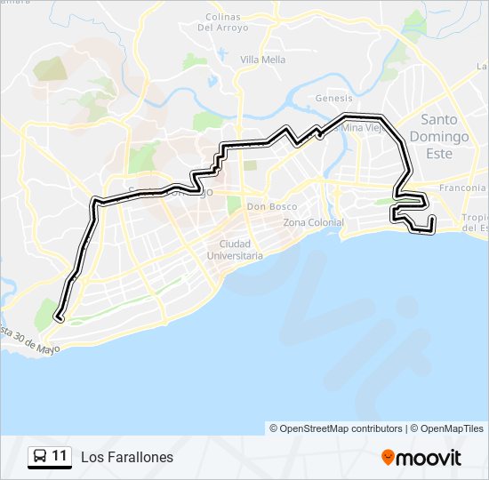 Línea 11: Horarios, Paradas Y Mapas – NMSMJK