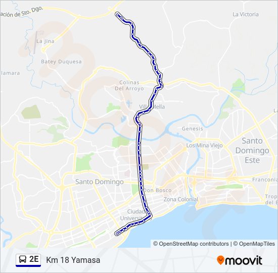 Mapa de 2E de autobús