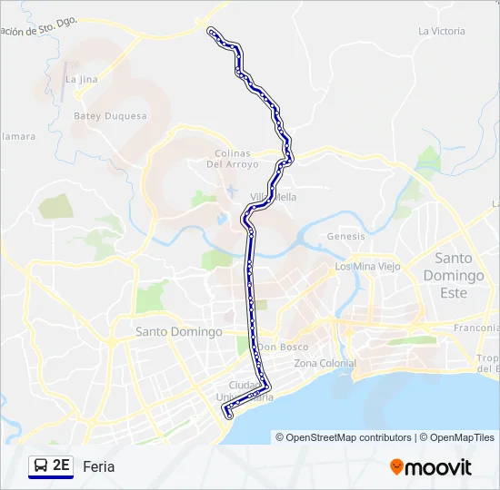 2E Bus Line Map