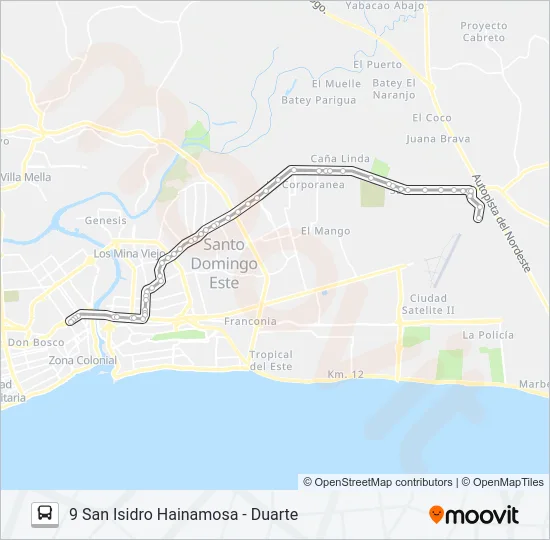 SUPER TUCANOS Bus Line Map