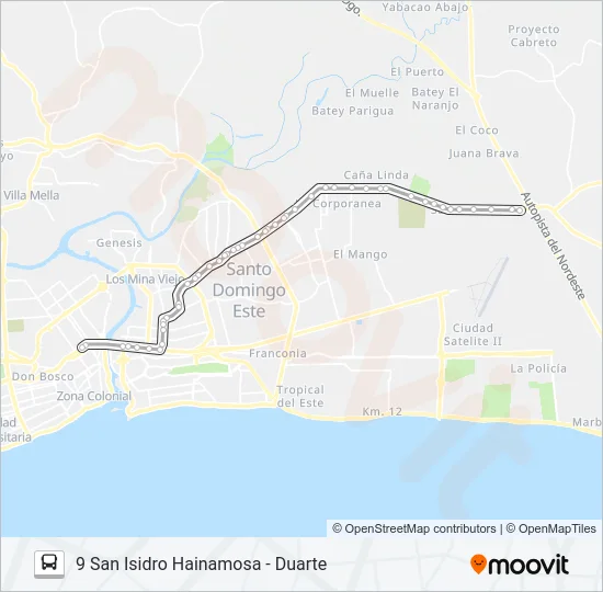 SUPER TUCANOS Bus Line Map