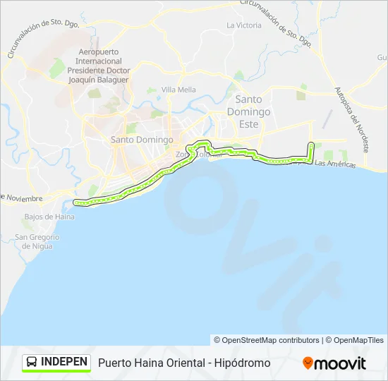 INDEPEN Bus Line Map