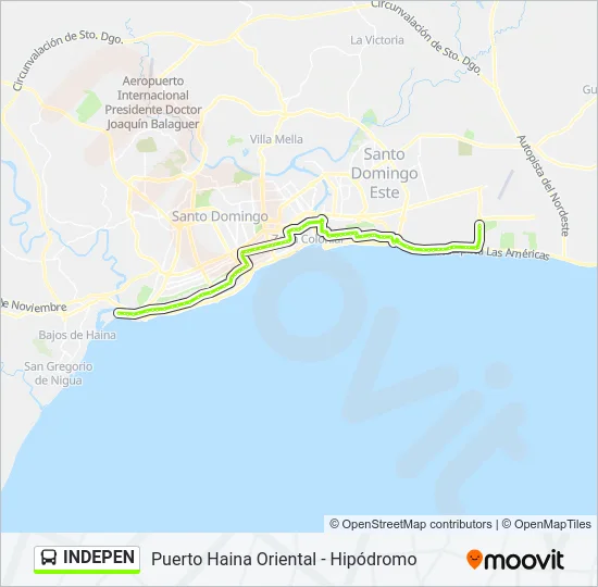 INDEPEN Bus Line Map