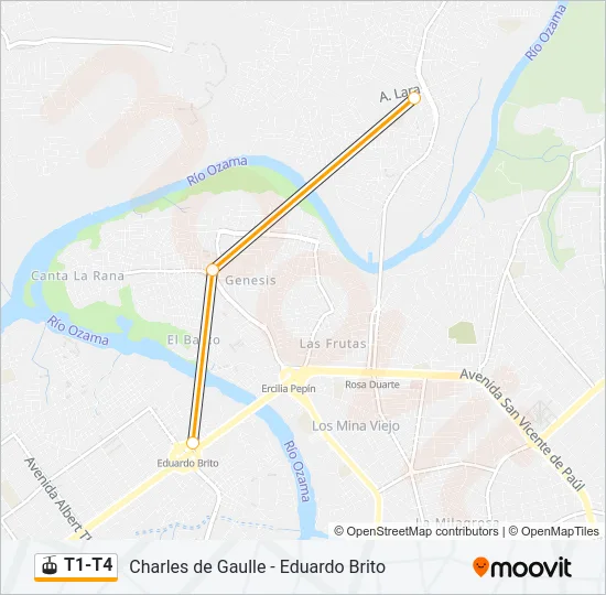 T1-T4 Gondola Line Map
