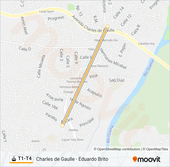 T1-T4 Gondola Line Map