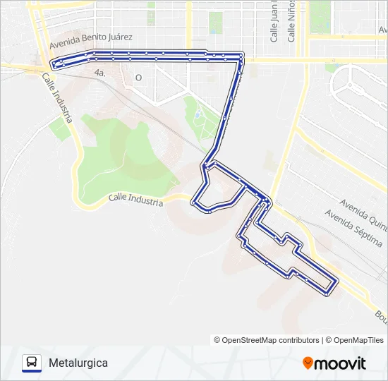 METALÚRGICA Bus Line Map