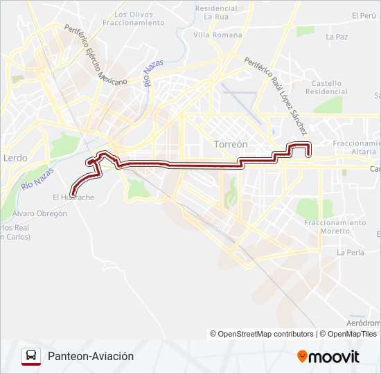 SAN JOAQUÍN Bus Line Map