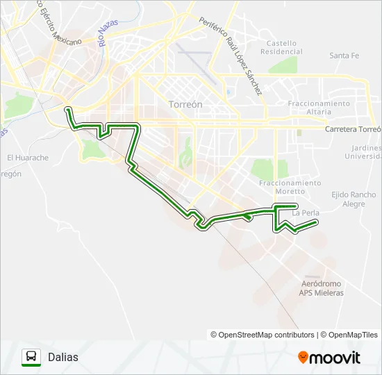SUR PANTEONES Bus Line Map