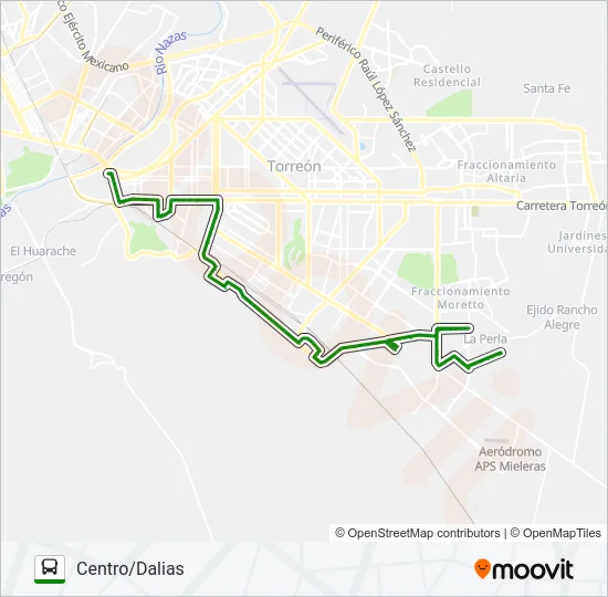 SUR PANTEONES Bus Line Map