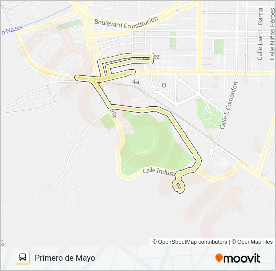 PRIMERO DE MAYO Bus Line Map
