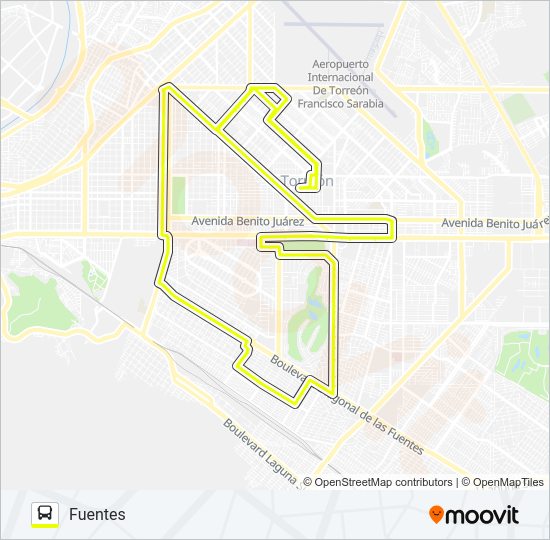 TRIANGULO FUENTES Bus Line Map