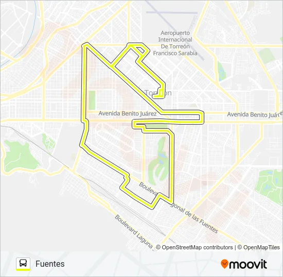 TRIANGULO FUENTES Bus Line Map