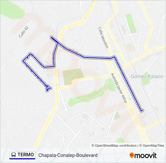TERMO Bus Line Map