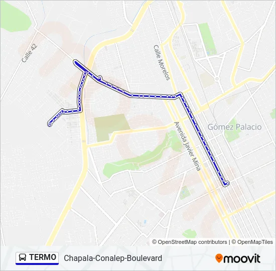 TERMO Bus Line Map
