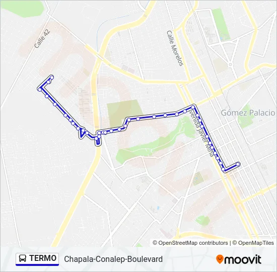 TERMO Bus Line Map