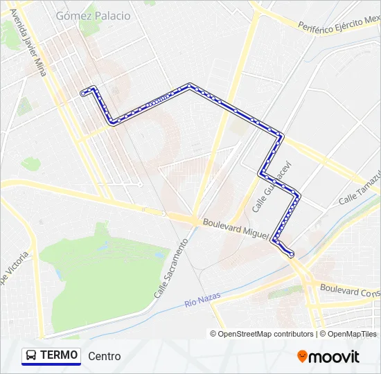 TERMO Bus Line Map