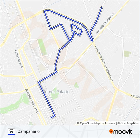 BUGAMBILIAS Bus Line Map