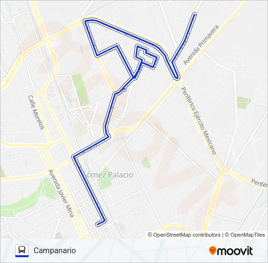 BUGAMBILIAS Bus Line Map