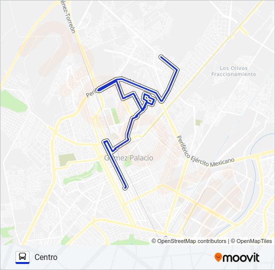 Ruta bugambilias: horarios, paradas y mapas - Centro (Actualizado)