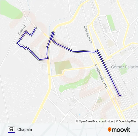 NUEVO GOMEZ Bus Line Map