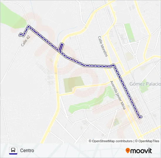 NUEVO GOMEZ Bus Line Map