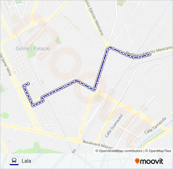 NUEVO GOMEZ Bus Line Map