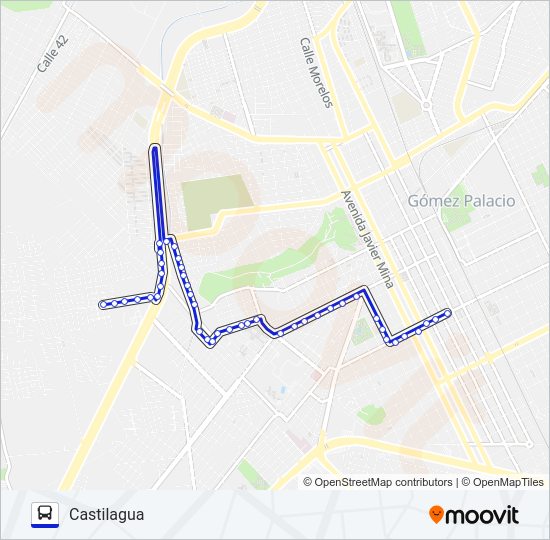 Mapa de SANTA ROSA CHAPALA de autobús