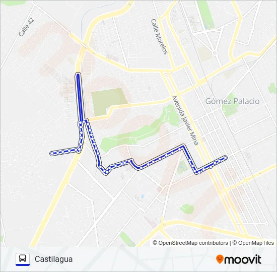 SANTA ROSA CHAPALA Bus Line Map