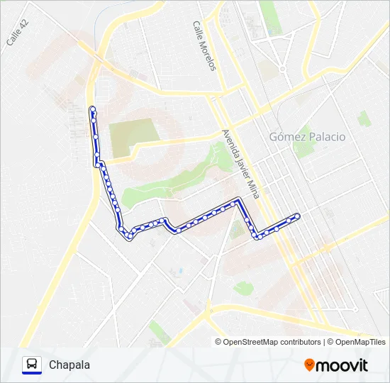 SANTA ROSA CHAPALA Bus Line Map