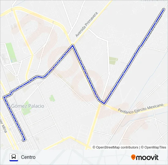 SANTA ROSA CHAPALA Bus Line Map
