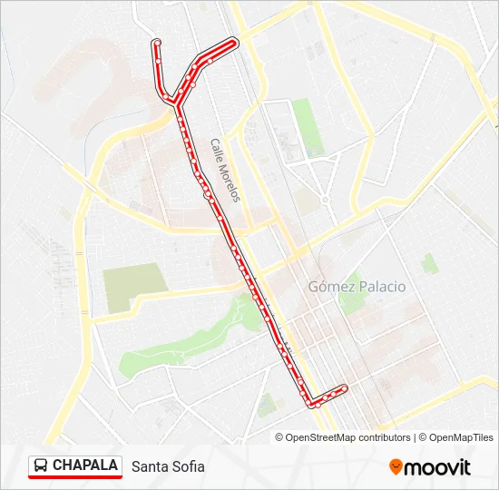 CHAPALA Bus Line Map