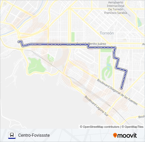 Mapa de MONTERREAL de autobús