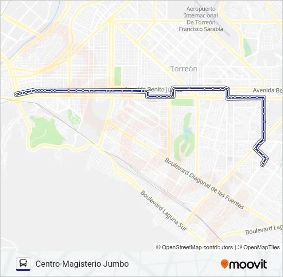 MONTERREAL Bus Line Map