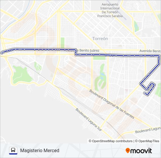 Mapa de MONTERREAL de autobús