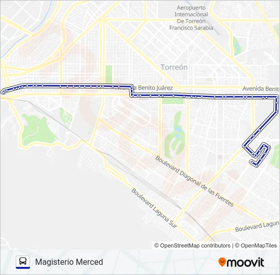 MONTERREAL Bus Line Map