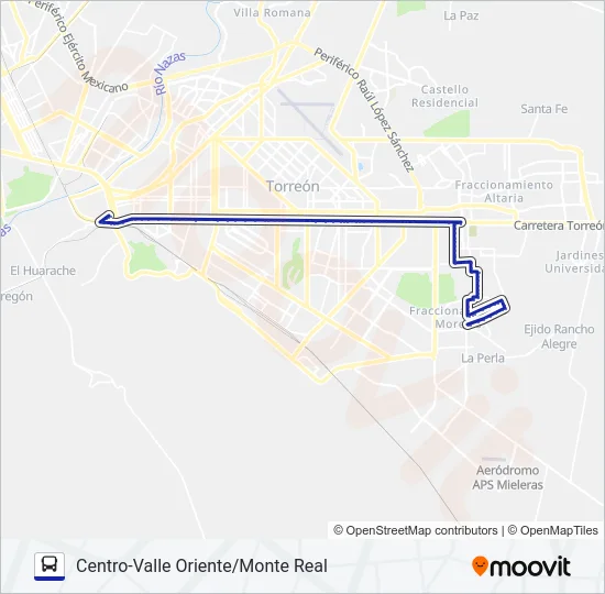 MONTERREAL Bus Line Map